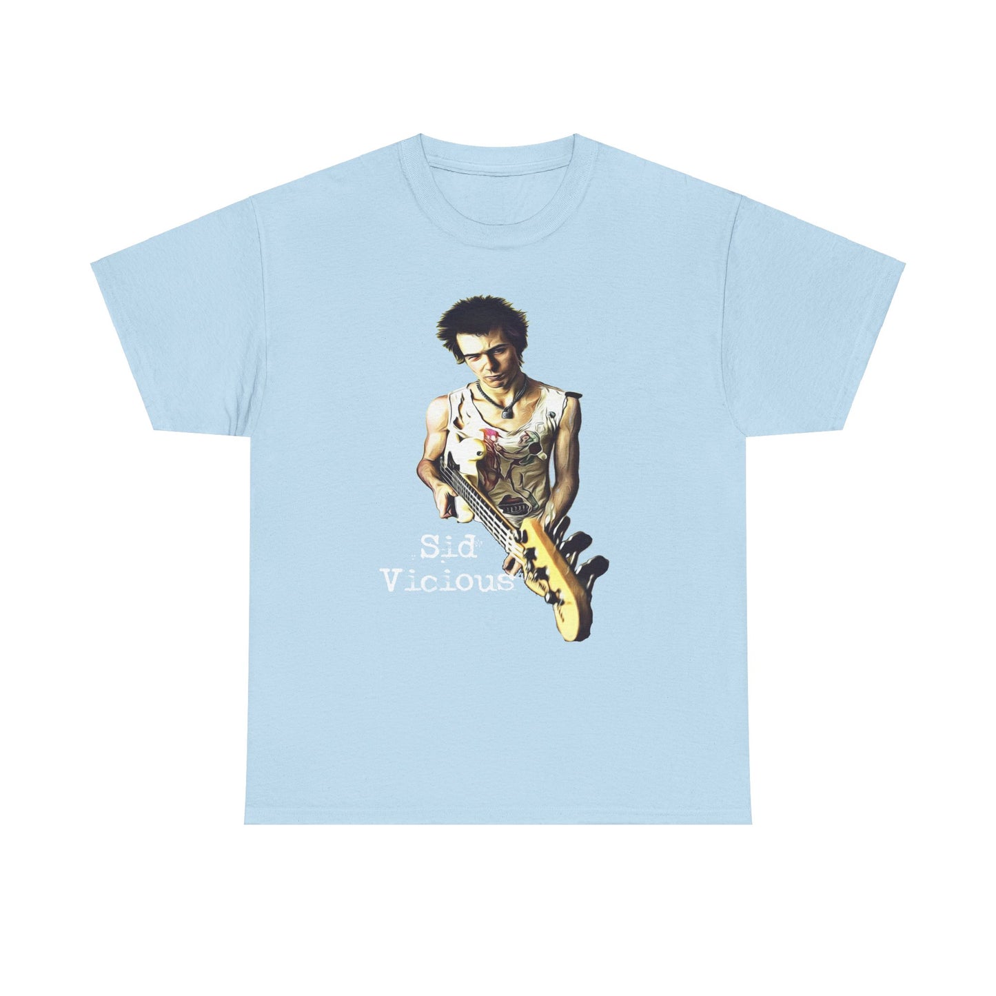 Sid Vicious Design Shirt: Stylish Edge in Heavy Cotton