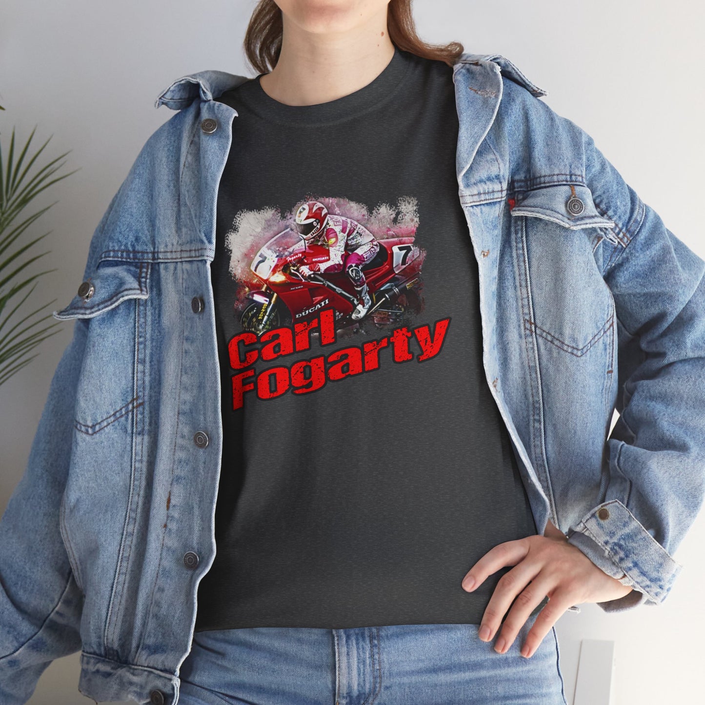Heavy Cotton Carl Fogarty Motorcycle Legend Shirt