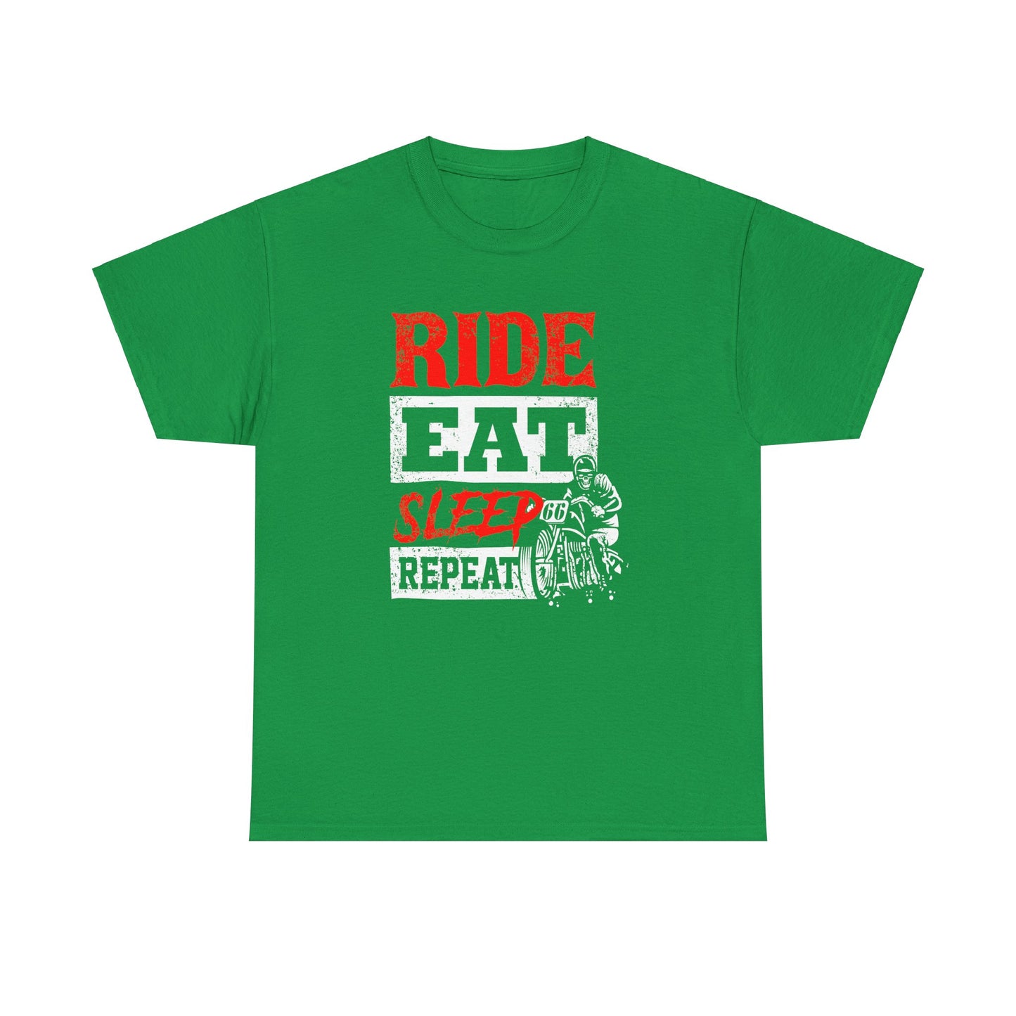 Ride, Eat, Sleep, Repeat Lifestyle Tee | Gildan® 5000 Heavy Cotton™ - Classic Comfort for Bikers