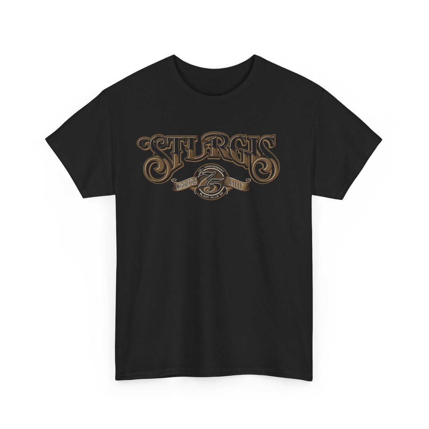 Sturgis 75th Tee - Gildan® 5000 Heavy Cotton™, Classic Midweight Fabric