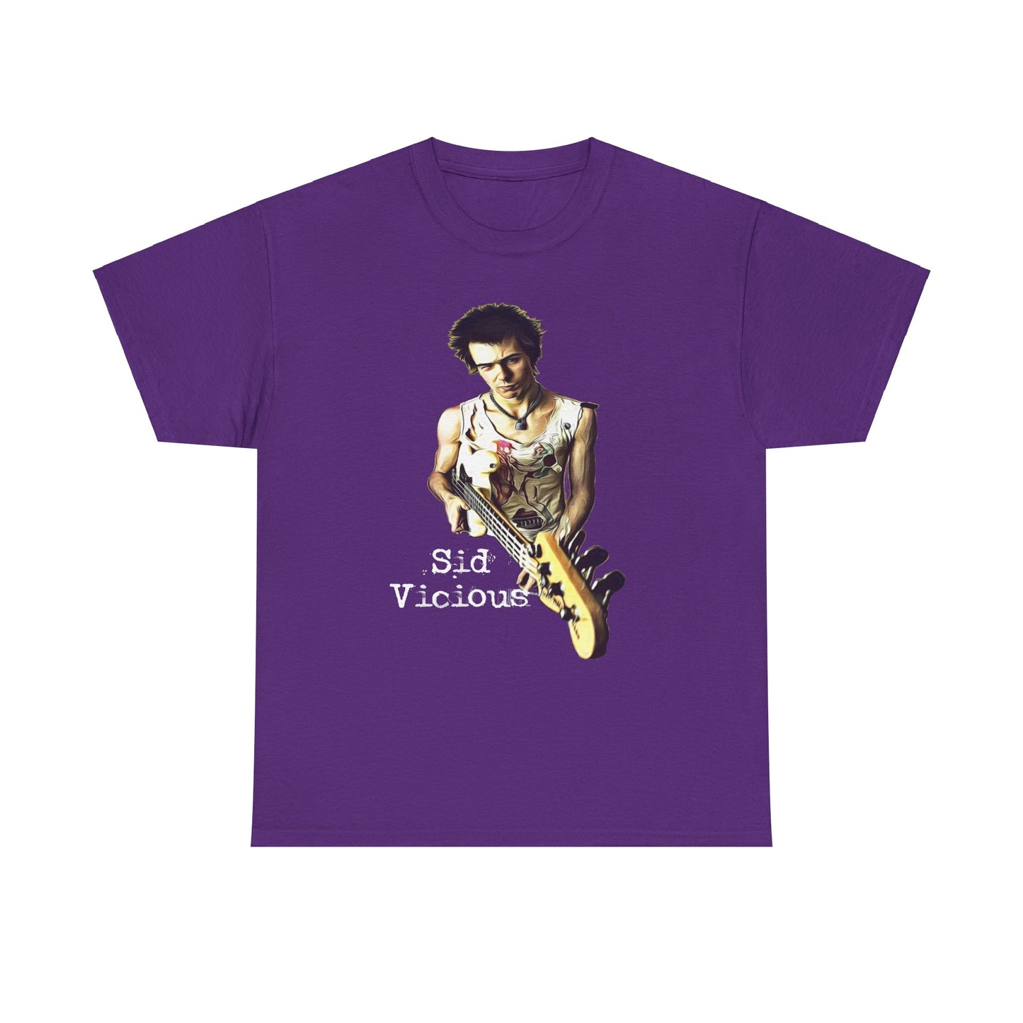 Sid Vicious Design Shirt: Stylish Edge in Heavy Cotton