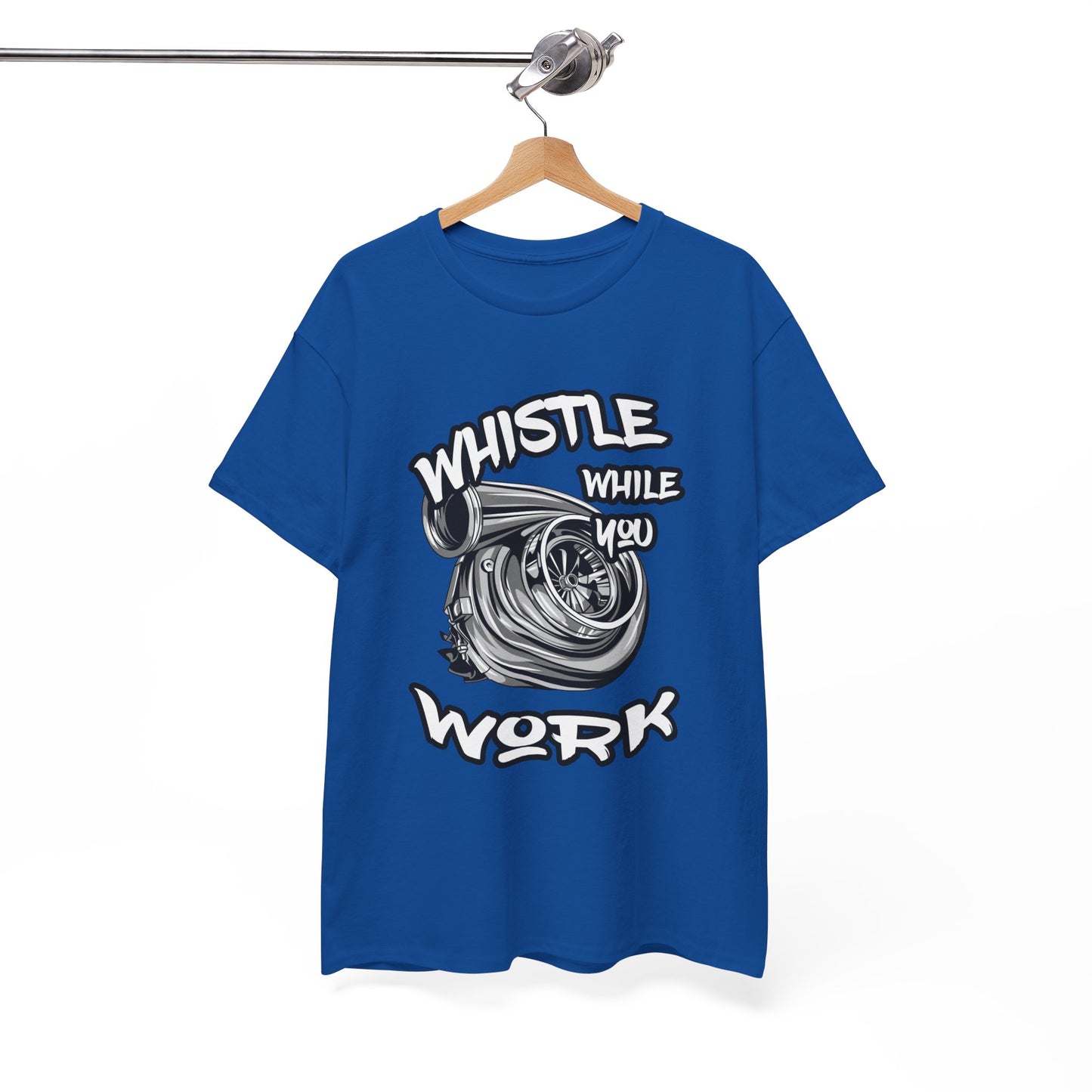 Whistle While You Work Trucker Tee - Gildan® 5000 Heavy Cotton™ Adult T-Shirt, Classic Fit & Durable Comfort