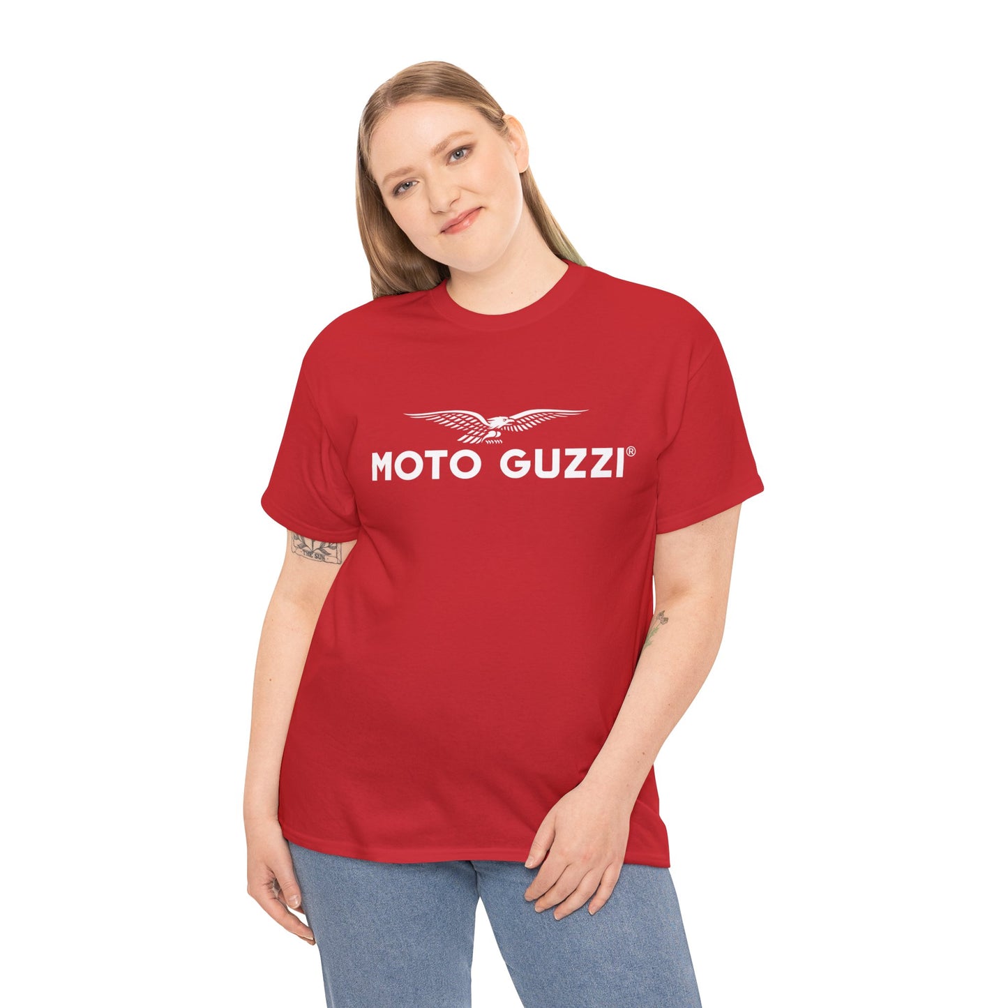 Moto Guzzi Heavy Cotton Logo Tee: Stylish, Durable, and Comfortable
