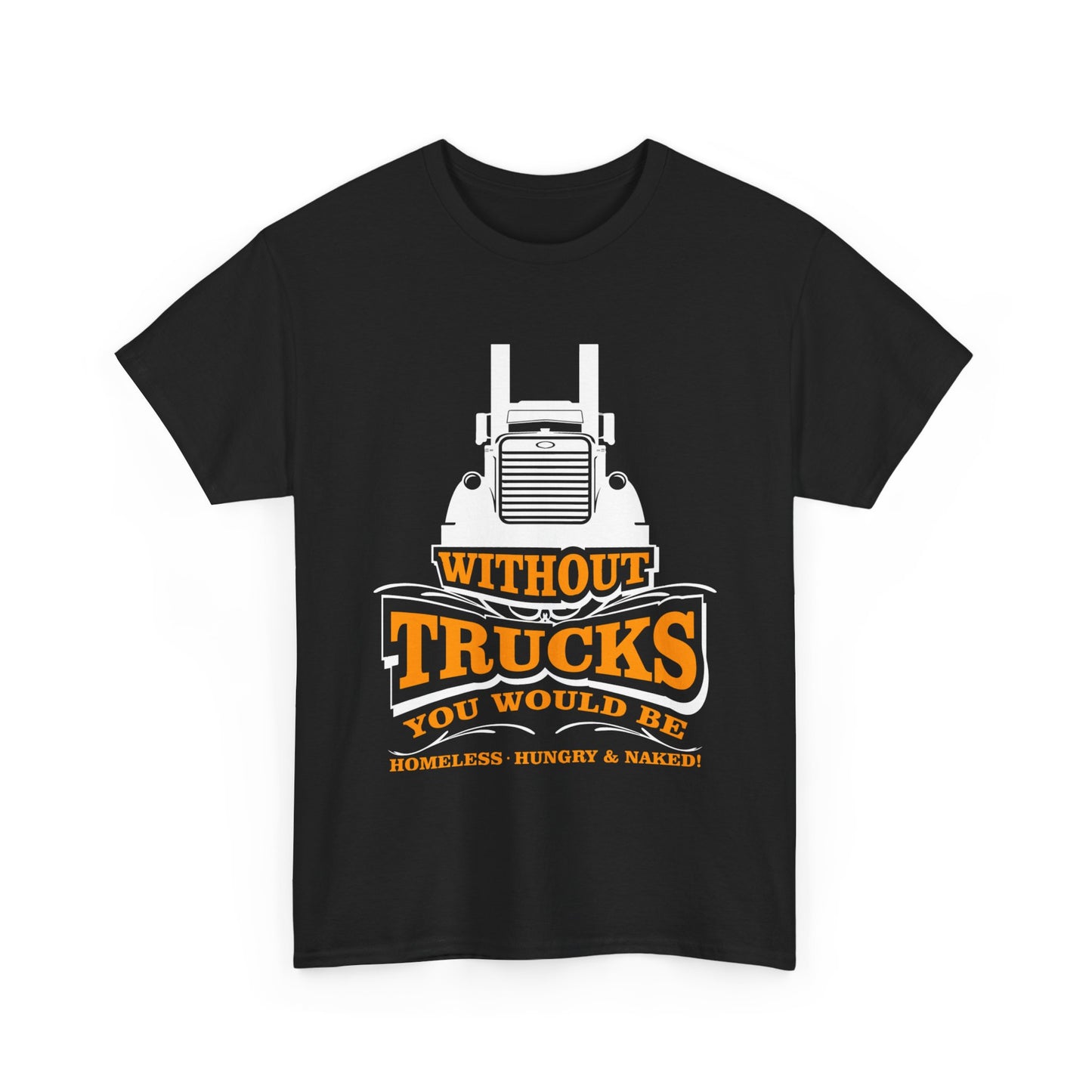 Edgy Trucker Style: Without Trucks You’d Be... Heavy Cotton Shirt