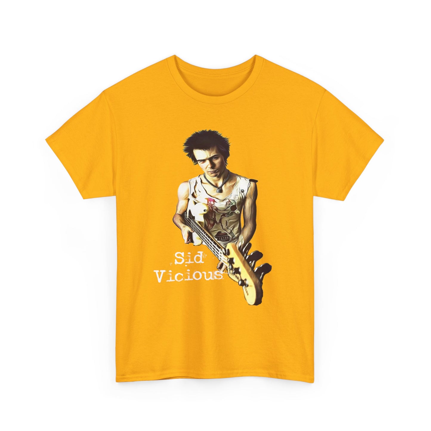 Sid Vicious Design Shirt: Stylish Edge in Heavy Cotton