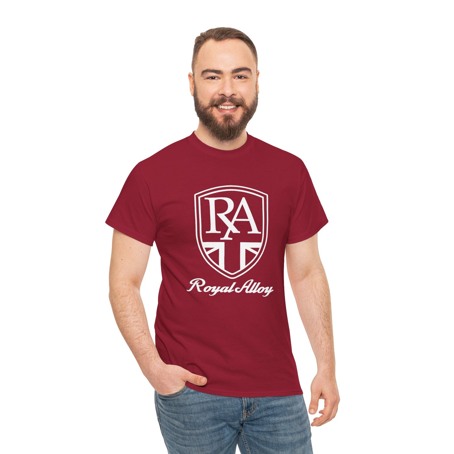 Sleek & Durable: Royal Alloy Scooter Tee in Heavy Cotton