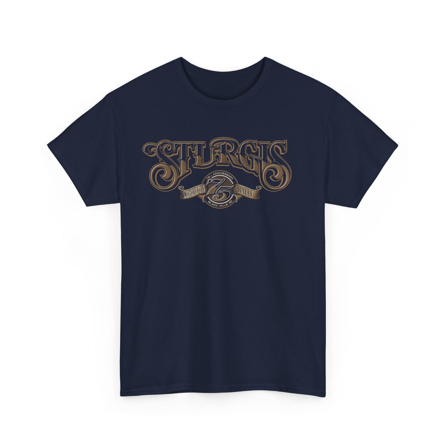 Sturgis 75th Tee - Gildan® 5000 Heavy Cotton™, Classic Midweight Fabric