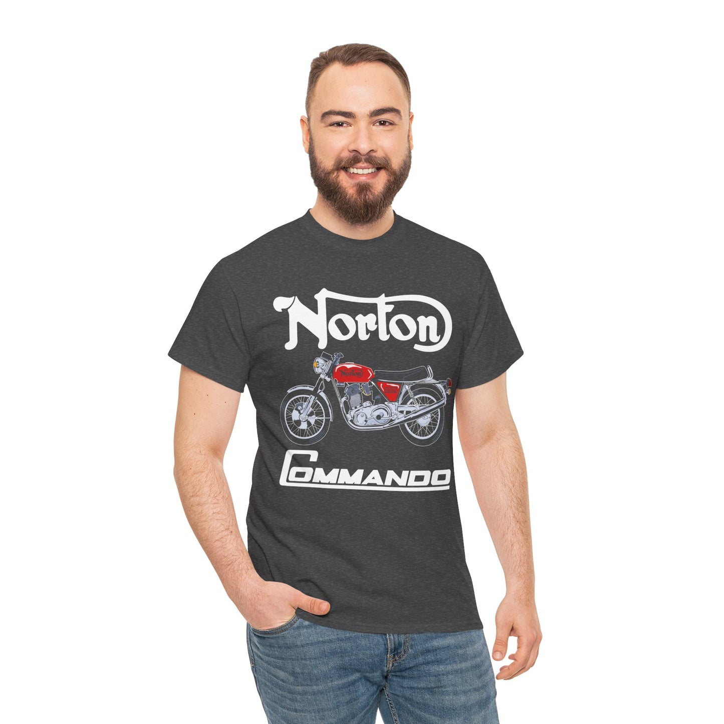 Norton Commando T-Shirt: Classic Fit with Gildan® 5000 Heavy Cotton™