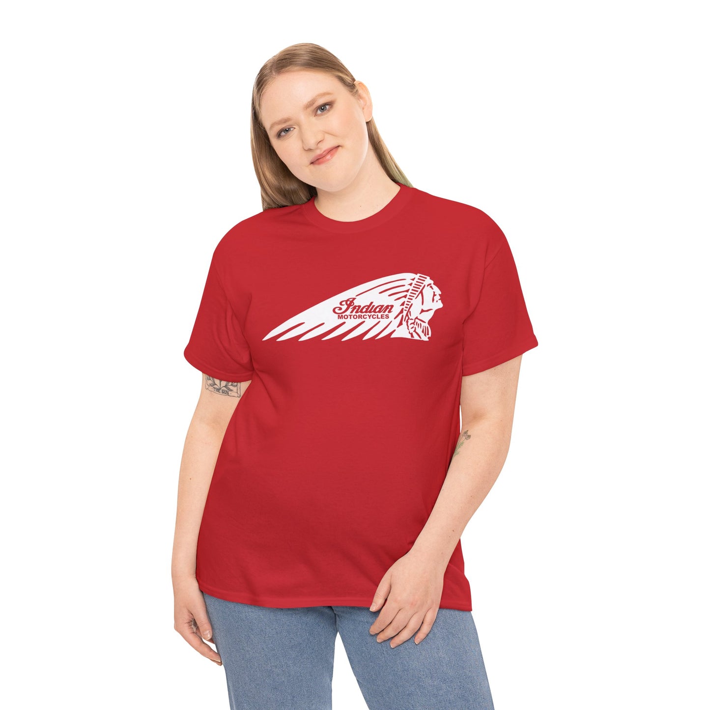 Indian Motorcycles Shirt | Gildan® 5000 Heavy Cotton™, Stylish Comfort for Bikers