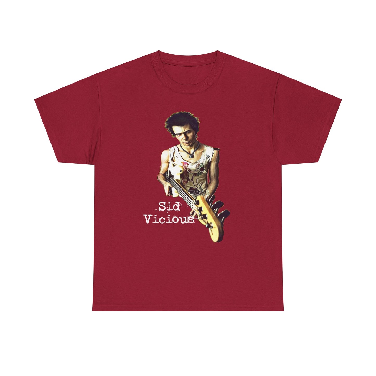 Sid Vicious Design Shirt: Stylish Edge in Heavy Cotton