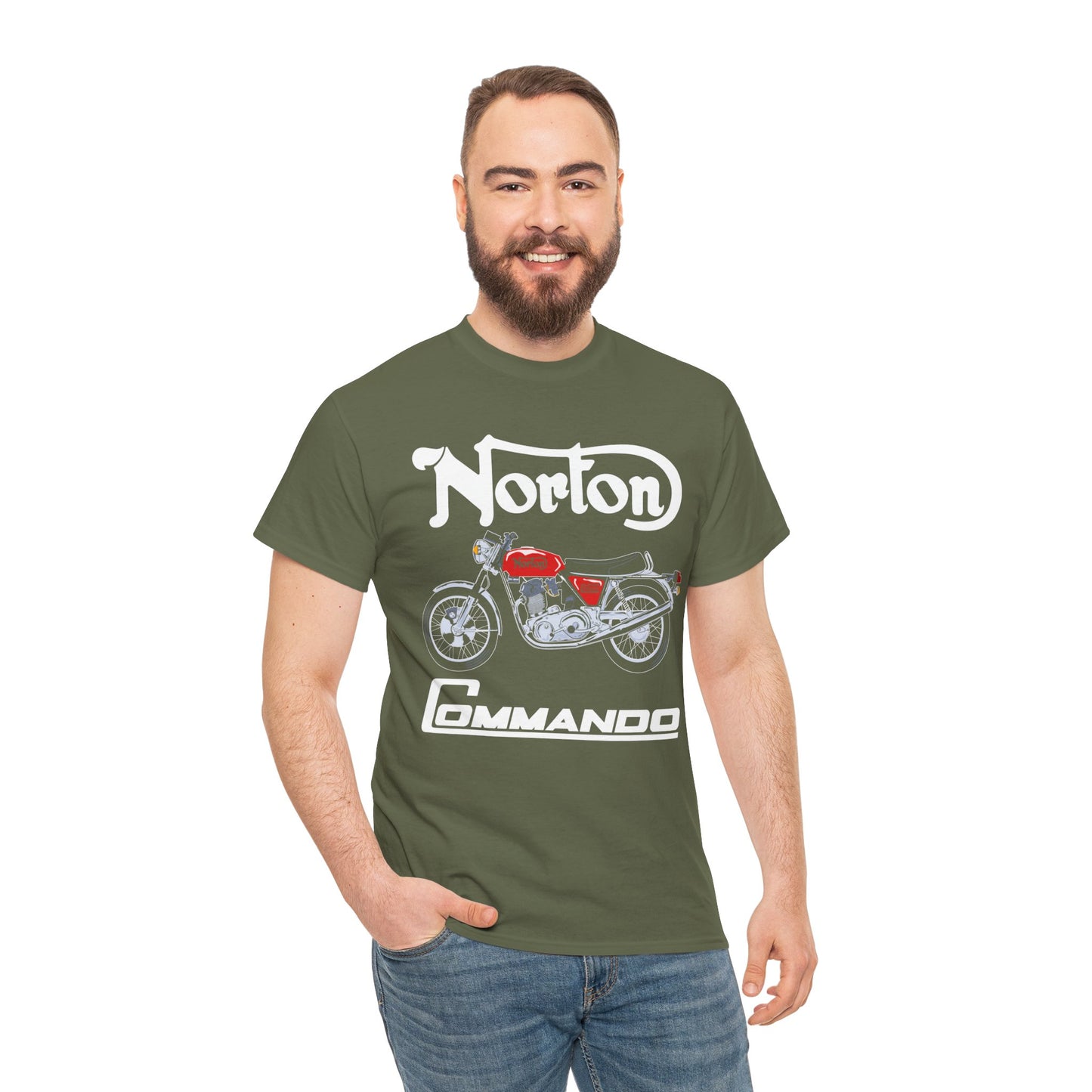 Norton Commando T-Shirt: Classic Fit with Gildan® 5000 Heavy Cotton™