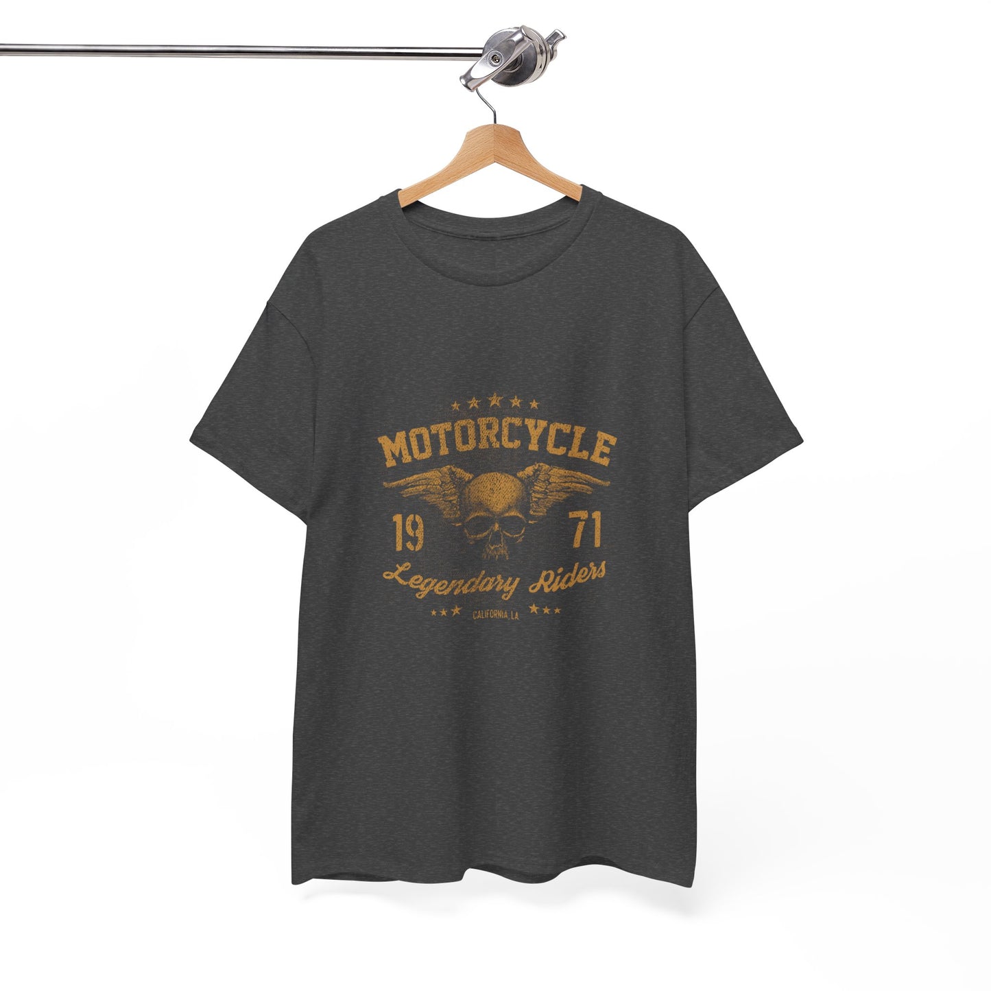 Classic Biker Vibes: Gildan® Heavy Cotton Motorcycle Legend 1971 Shirt