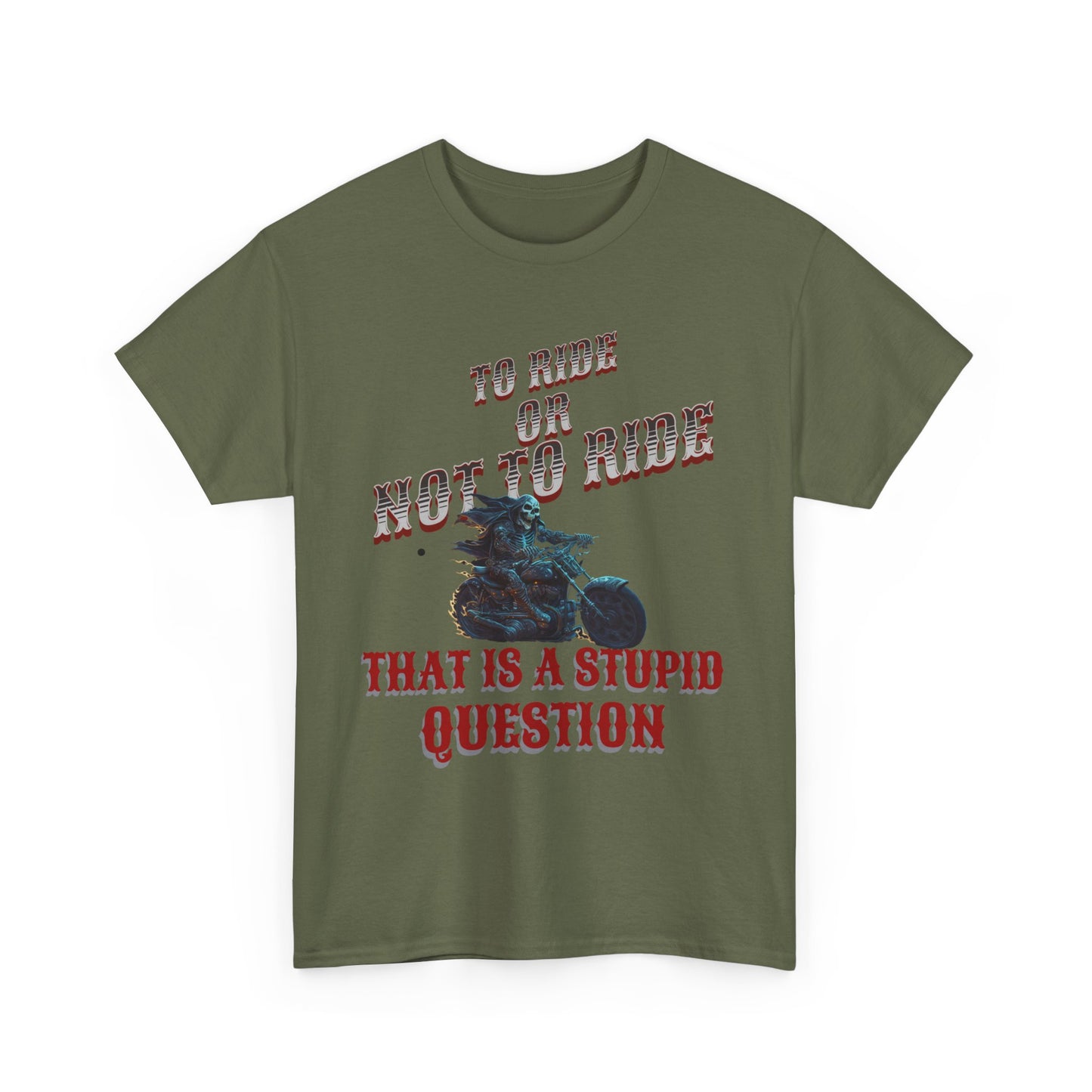 Biker Lifestyle Tee: To Ride or Not to Ride - Quality and Comfort Combined