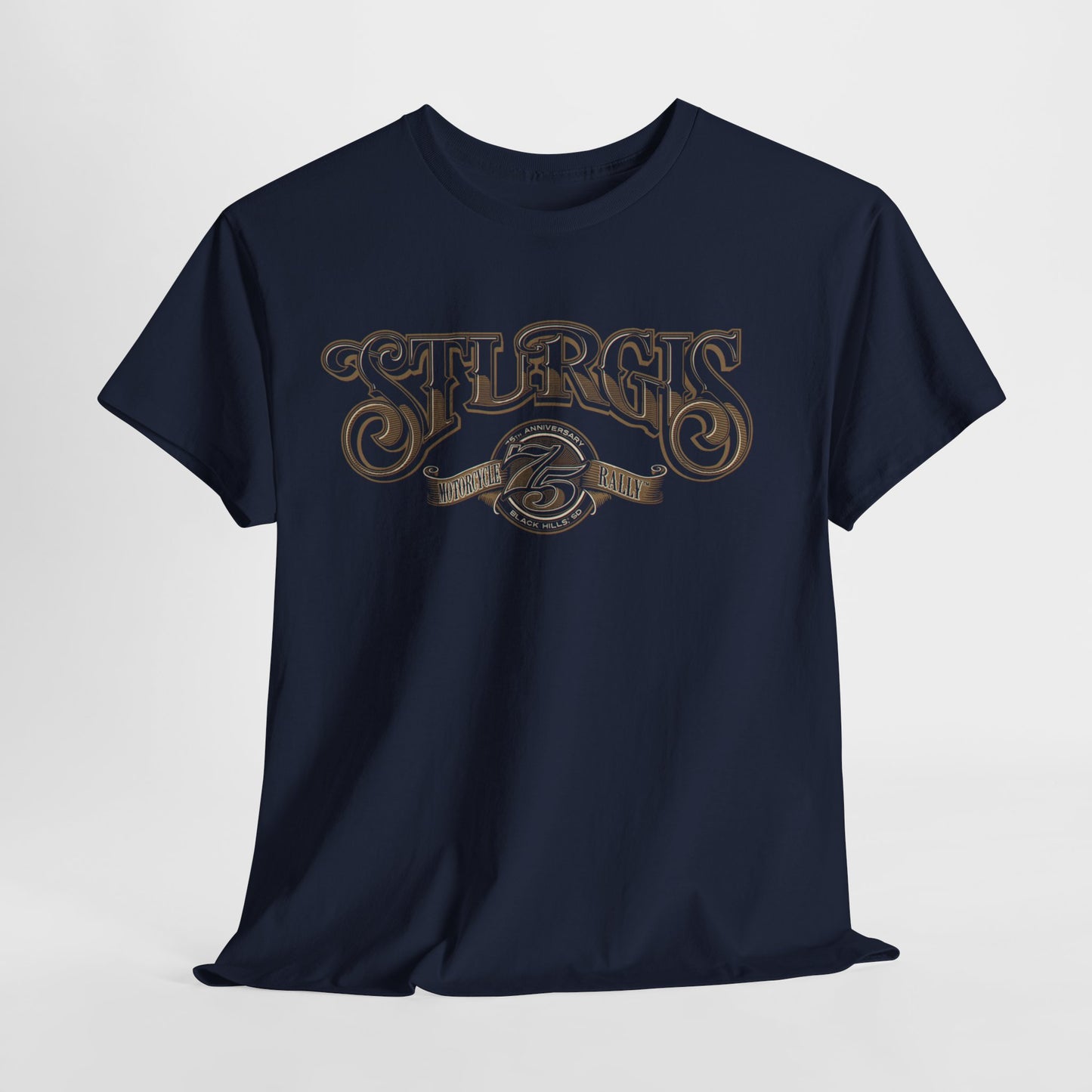 Sturgis 75th Tee - Gildan® 5000 Heavy Cotton™, Classic Midweight Fabric
