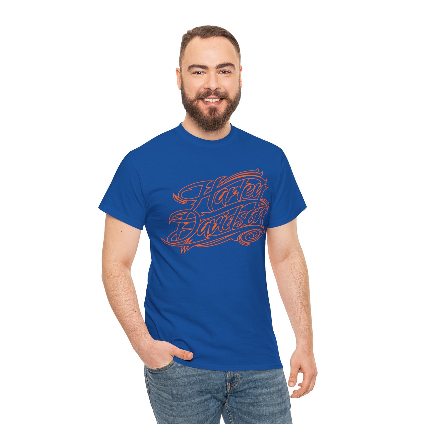 Harley Davidson Classic Fit Tee: Stylish Heavy Cotton Comfort