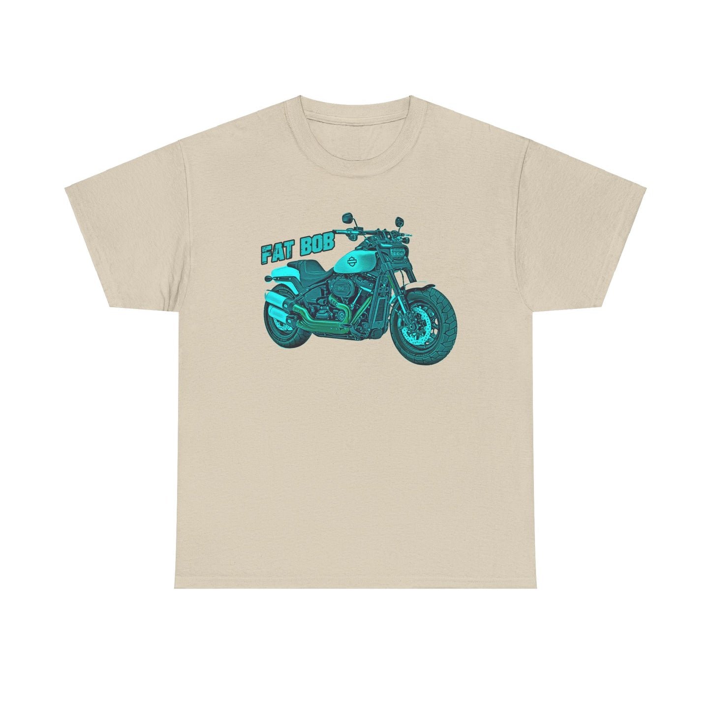 Harley Davidson Fatbob T-Shirt - Gildan® 5000 Heavy Cotton™, Stylish & Durable for Motorcycle Lovers