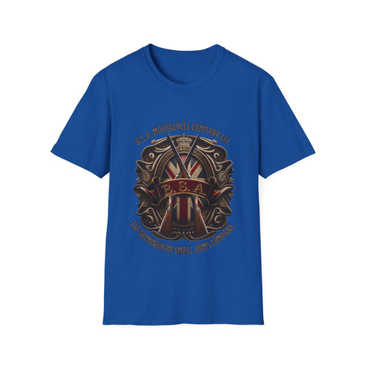 BSA Motorcycle Company Heritage Tee - Gildan® 5000 Heavy Cotton™, Classic Comfort for Enthusiasts