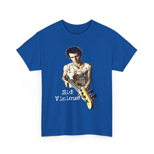 Sid Vicious Design Shirt: Stylish Edge in Heavy Cotton
