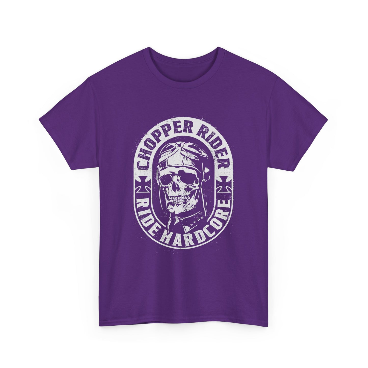 Chopper Rider Motorcycle Tee - Gildan® 5000 Heavy Cotton™, Durable Comfort for Every Ride