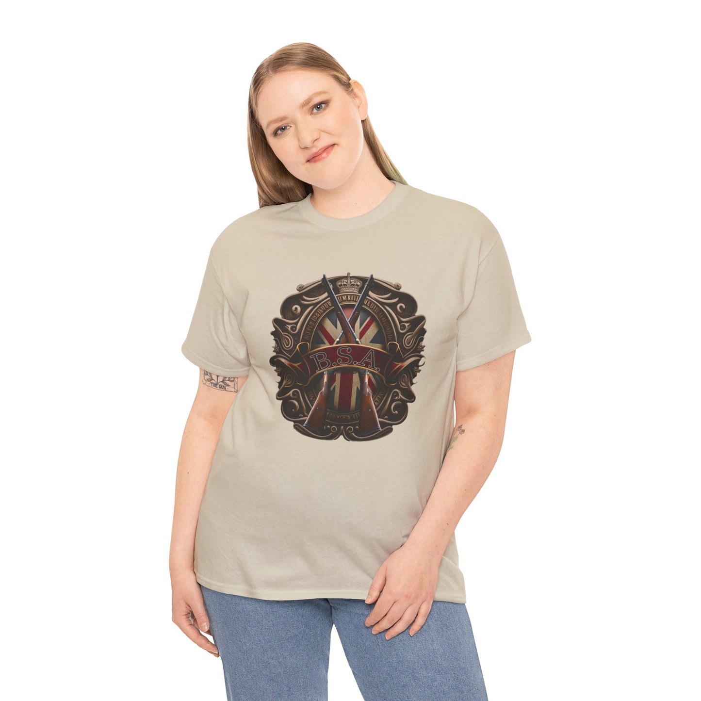 Classic BSA Motorcycles T-Shirt - Gildan® 5000 Heavy Cotton™, Perfect for Riders & Collectors