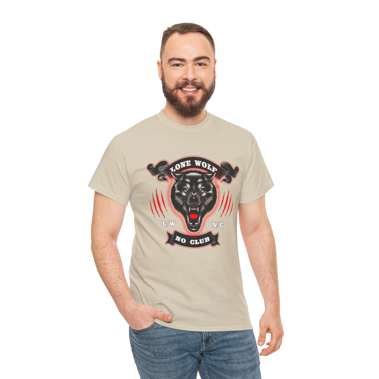 Lone Wolf, No Club Classic Tee