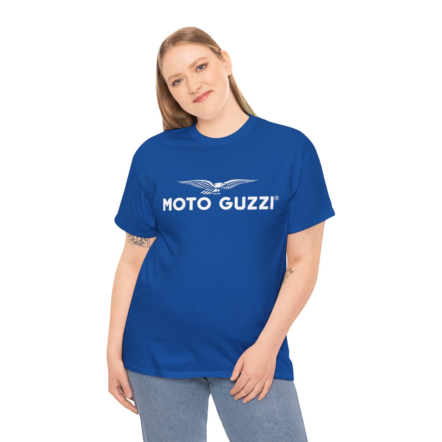 Moto Guzzi Heavy Cotton Logo Tee: Stylish, Durable, and Comfortable