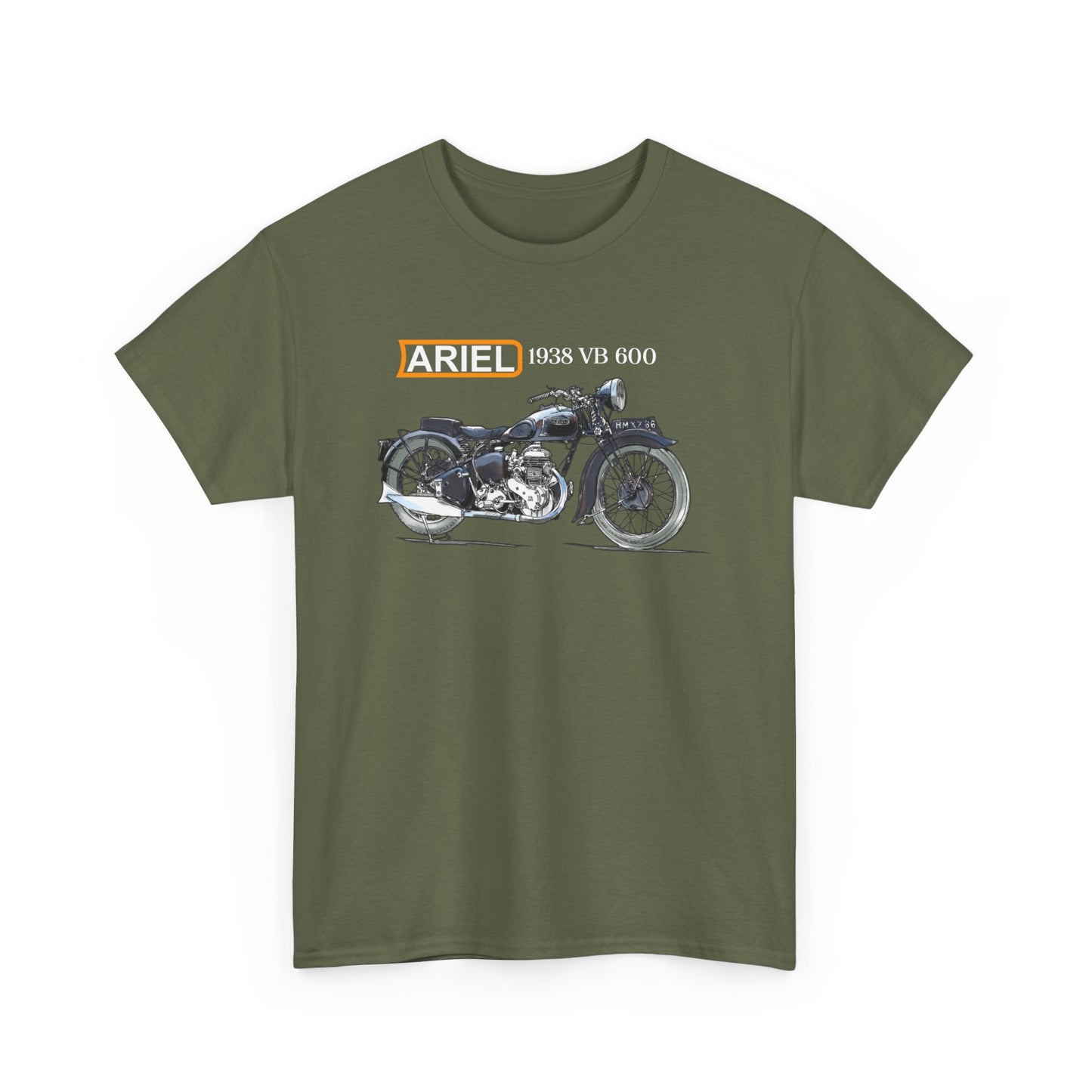 Ariel VB 1938 Vintage Motorcycle T-Shirt - Legendary Style for Riders