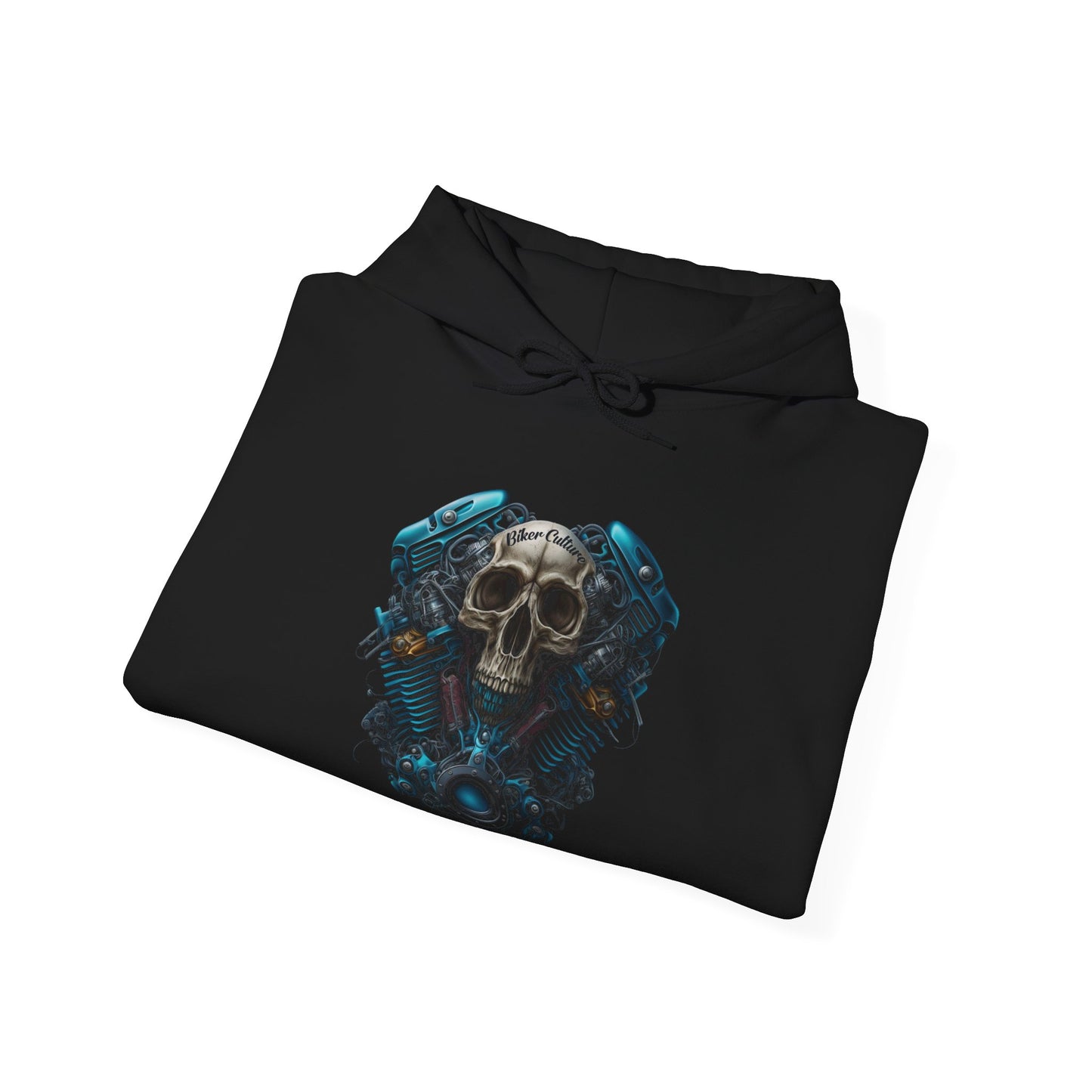 Biker Culture Hoodie - Crafted for Quality and Style, 75% Cotton, No-Pocket Design