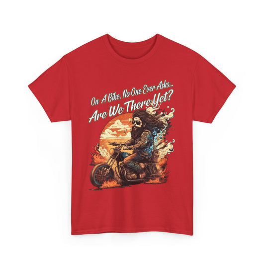 Heavy Cotton 'Are We There Yet?' Biker Tee - Classic Style for Road Warriors