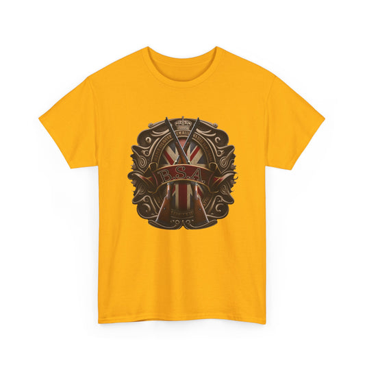 Classic BSA Motorcycles T-Shirt - Gildan® 5000 Heavy Cotton™, Perfect for Riders & Collectors