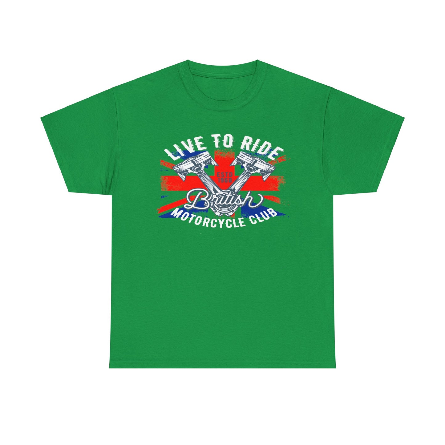 Live To Ride T-Shirt | Gildan® 5000 Heavy Cotton™ - Edgy Biker Style with Classic Fit
