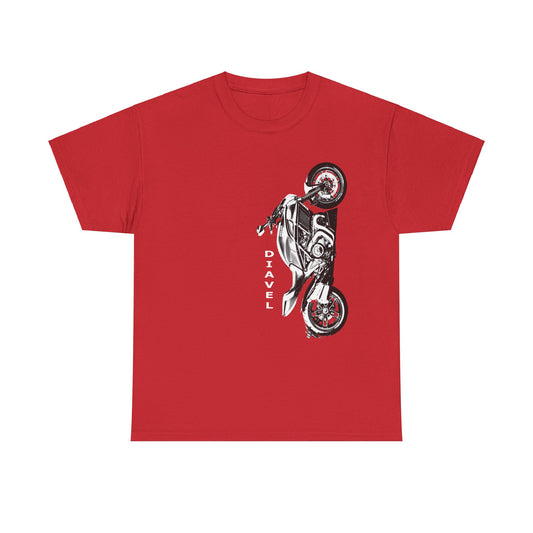 Ducati Diavel Biker T-Shirt | Gildan® 5000 Heavy Cotton™ - Rugged Style, Classic Fit for Motorcycle Lovers