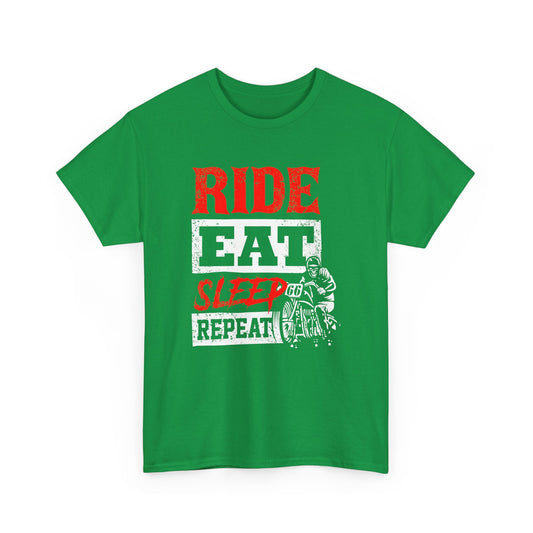 Ride, Eat, Sleep, Repeat Lifestyle Tee | Gildan® 5000 Heavy Cotton™ - Classic Comfort for Bikers