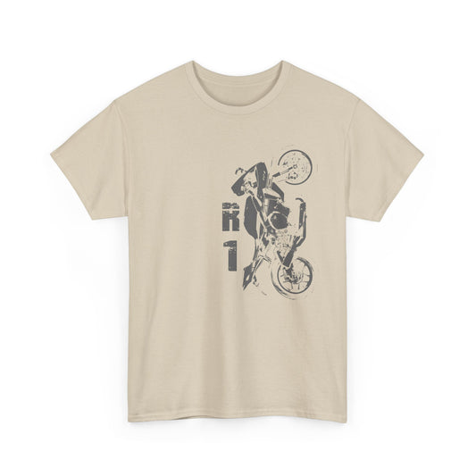 Breathable and Comfortable Cotton Yamaha R1 Motorcycle Tee