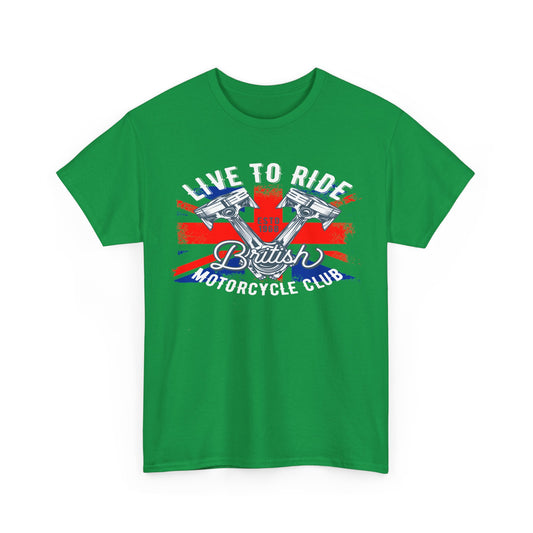 Live To Ride T-Shirt | Gildan® 5000 Heavy Cotton™ - Edgy Biker Style with Classic Fit