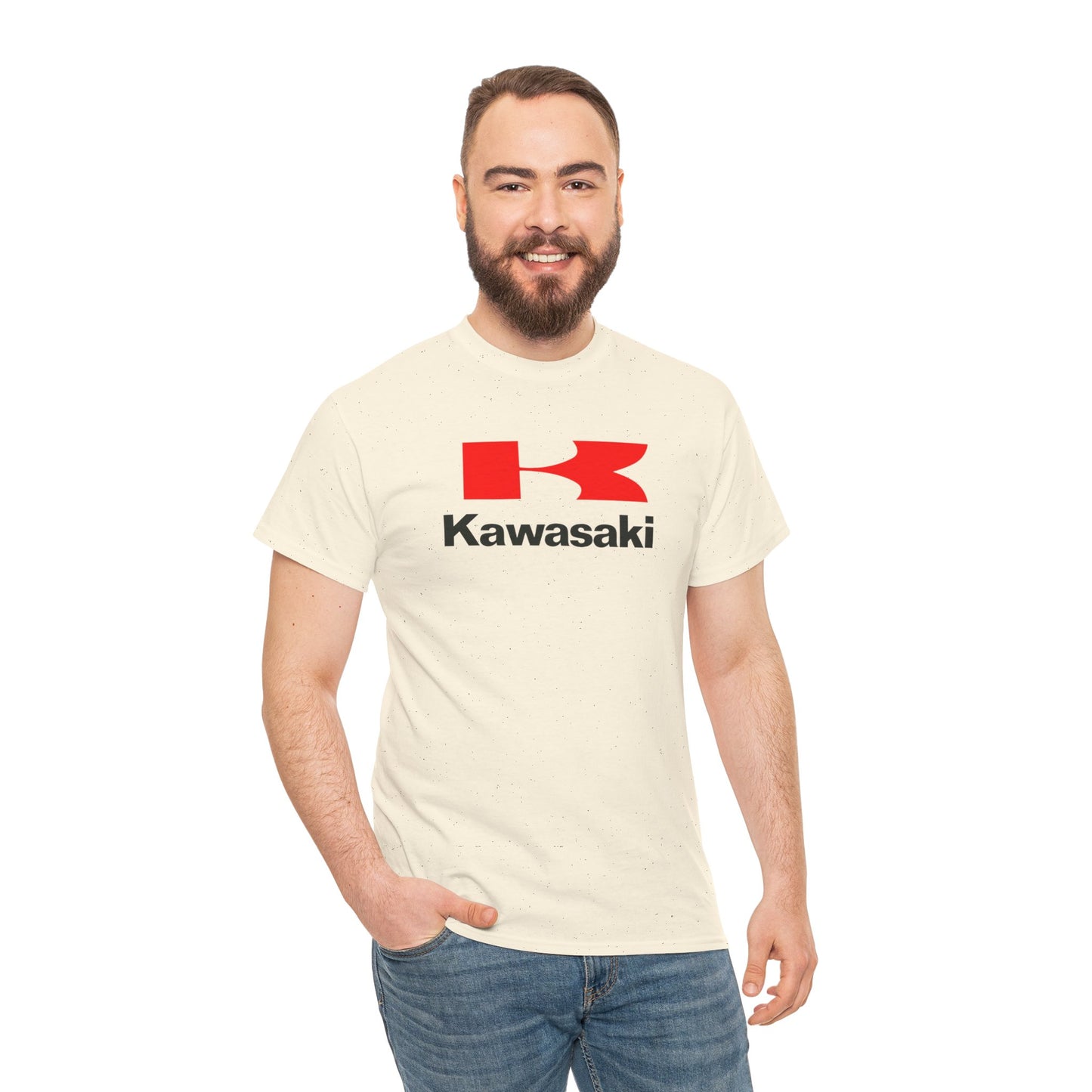 Ride in Style: Kawasaki Logo T-Shirt on Gildan® 5000 Heavy Cotton™