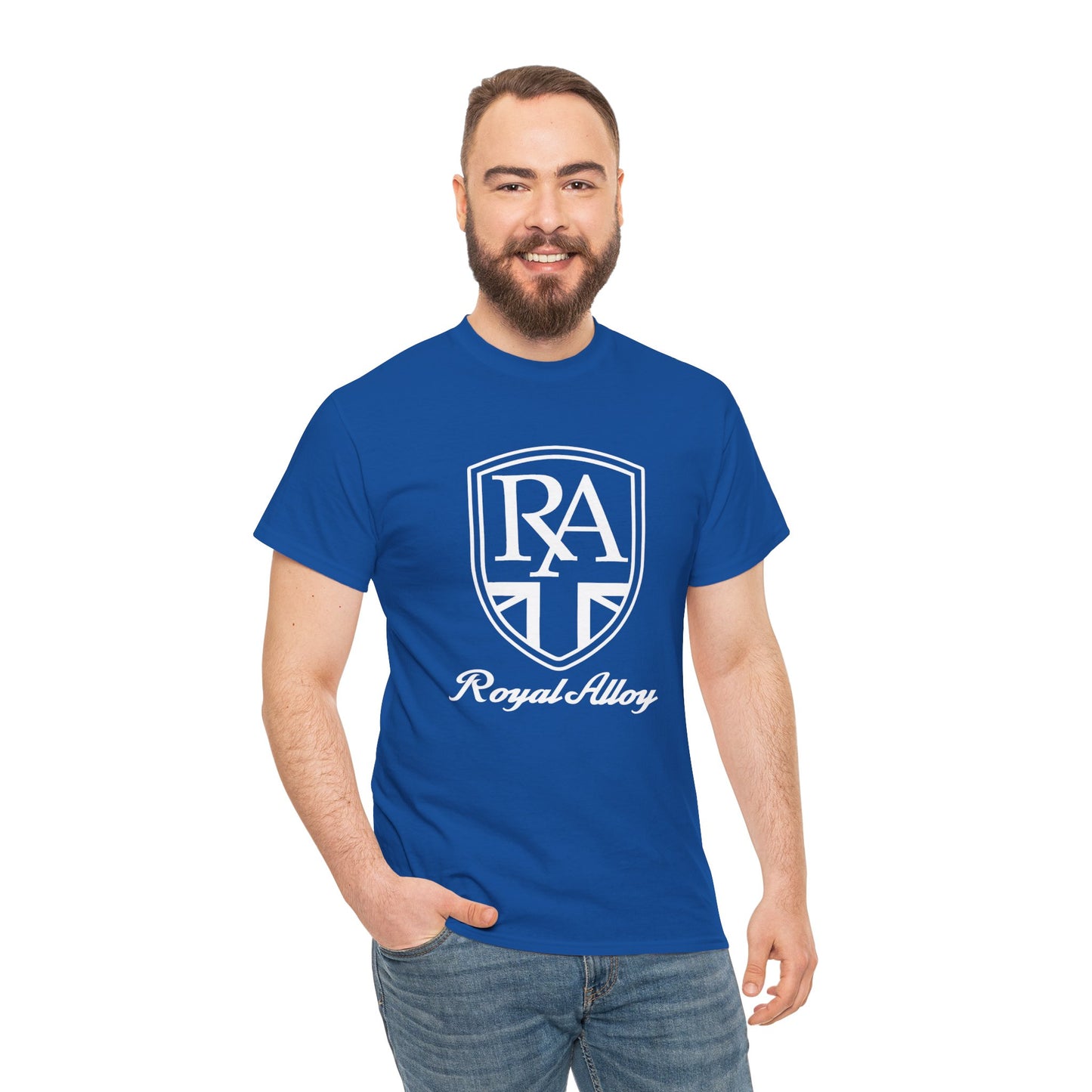 Sleek & Durable: Royal Alloy Scooter Tee in Heavy Cotton