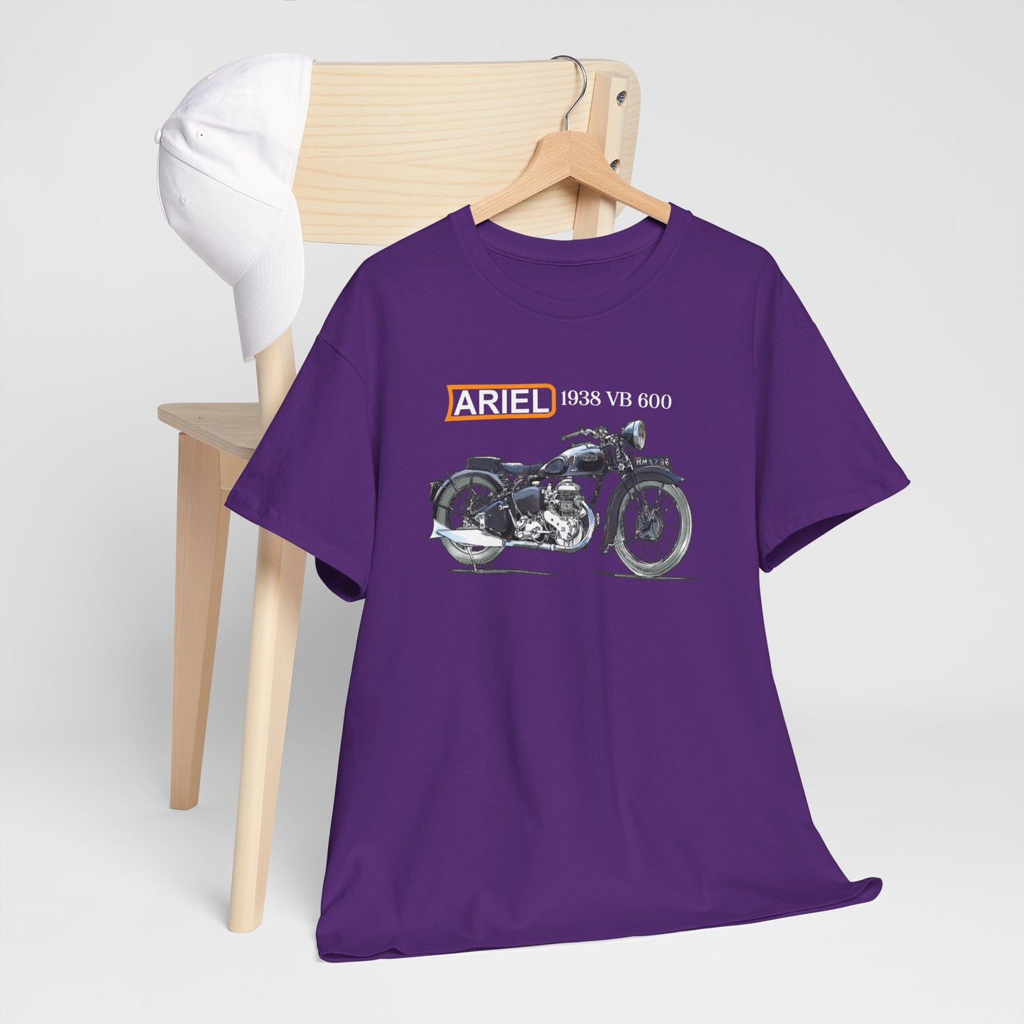 Ariel VB 1938 Vintage Motorcycle T-Shirt - Legendary Style for Riders