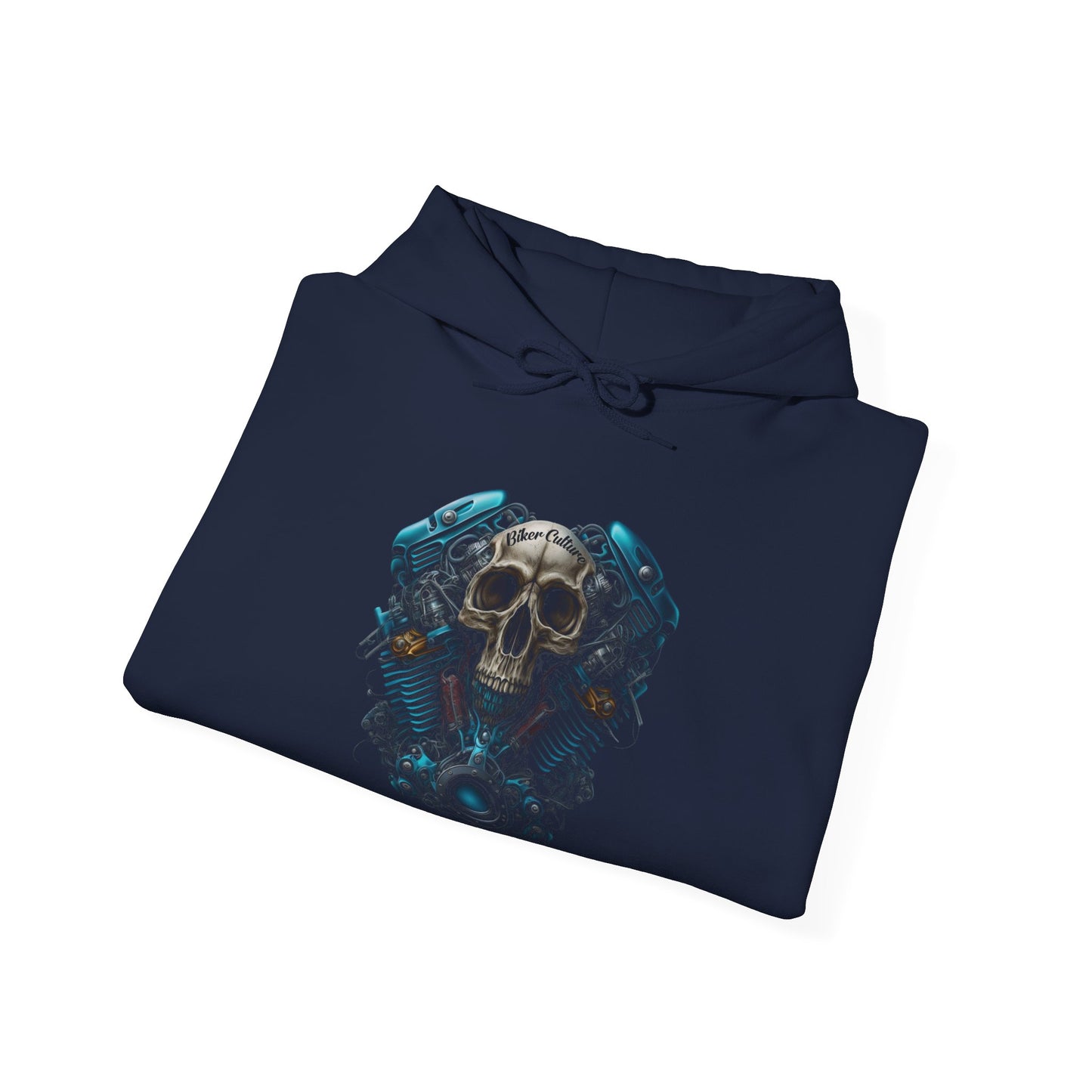 Biker Culture Hoodie - Crafted for Quality and Style, 75% Cotton, No-Pocket Design