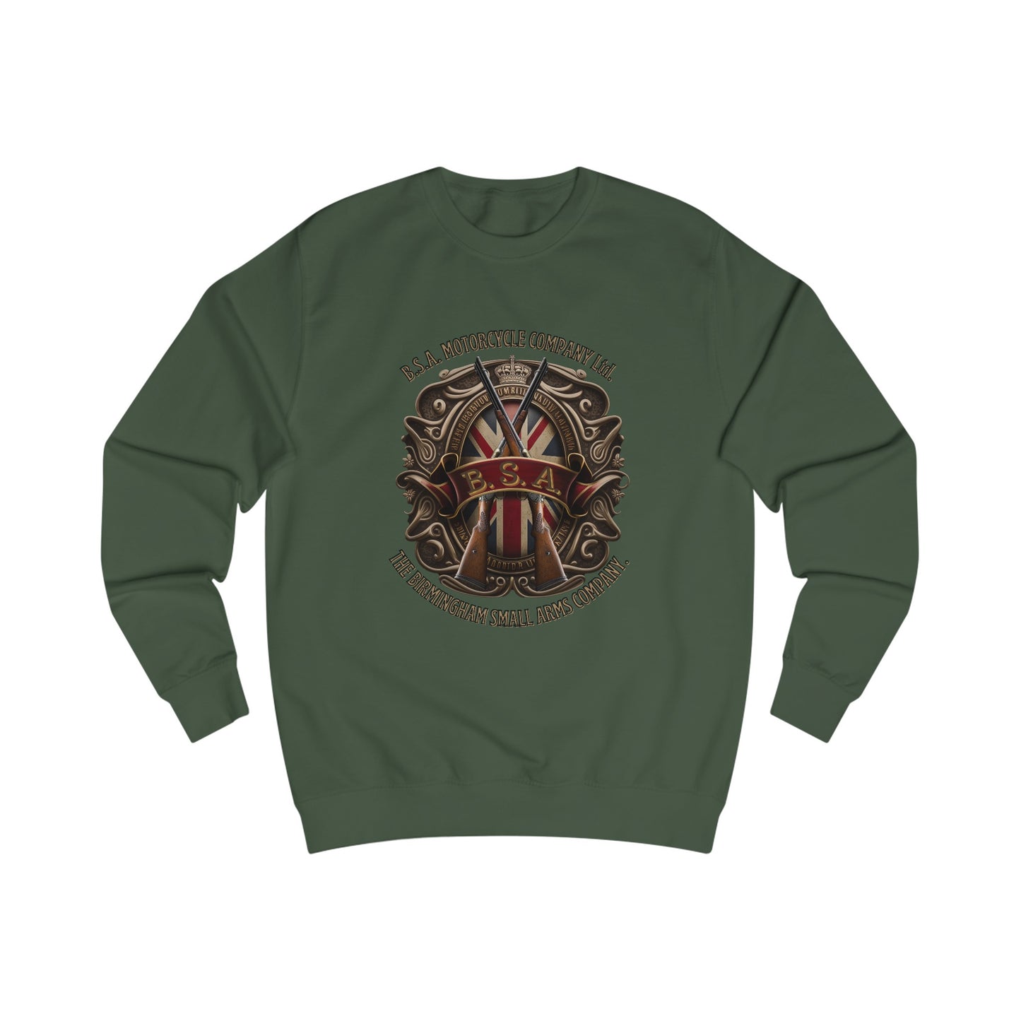BSA Motorcycle Company Classic Fit Sweatshirt Quality Fabric with Classic Style or Everyday Riders