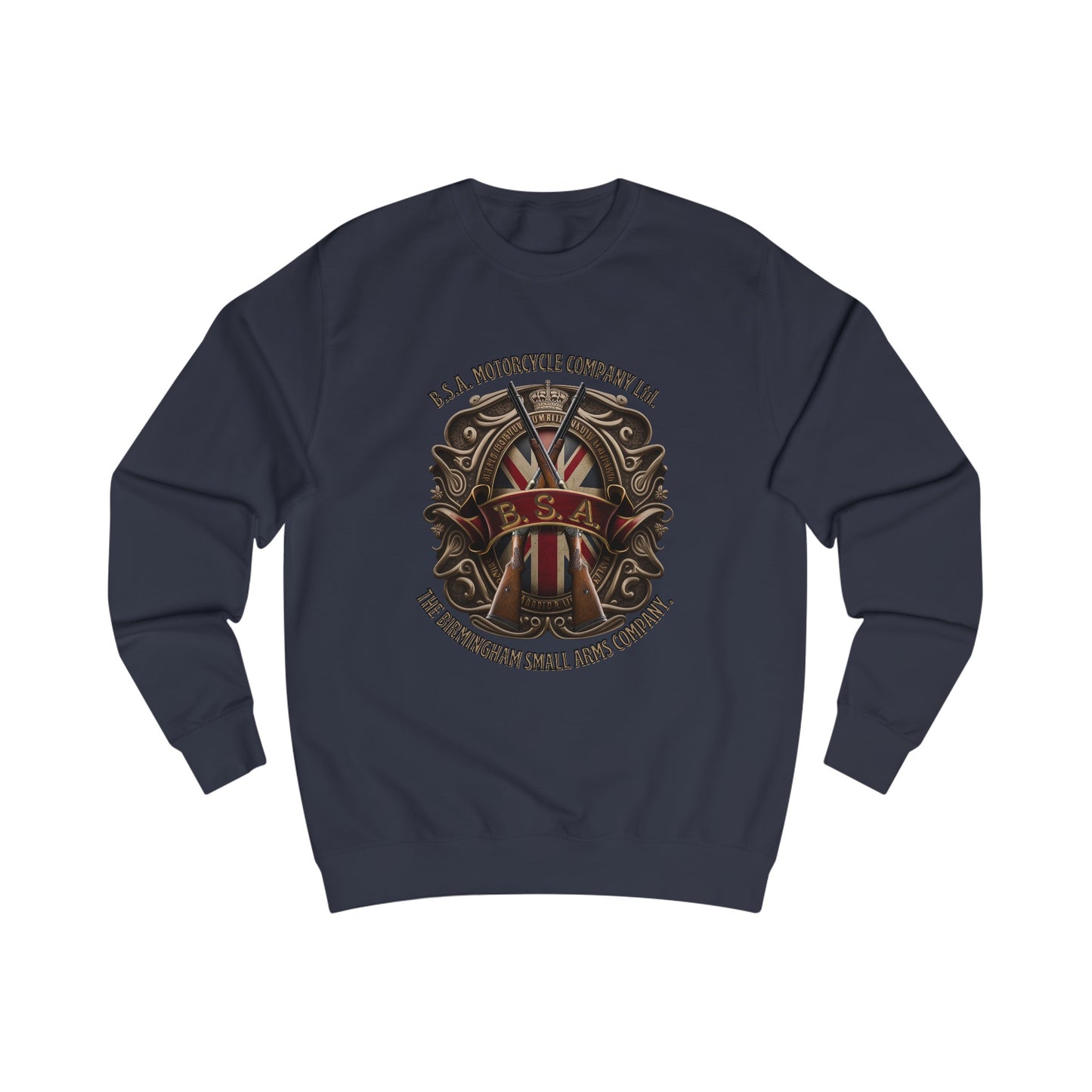 BSA Motorcycle Company Classic Fit Sweatshirt Quality Fabric with Classic Style or Everyday Riders