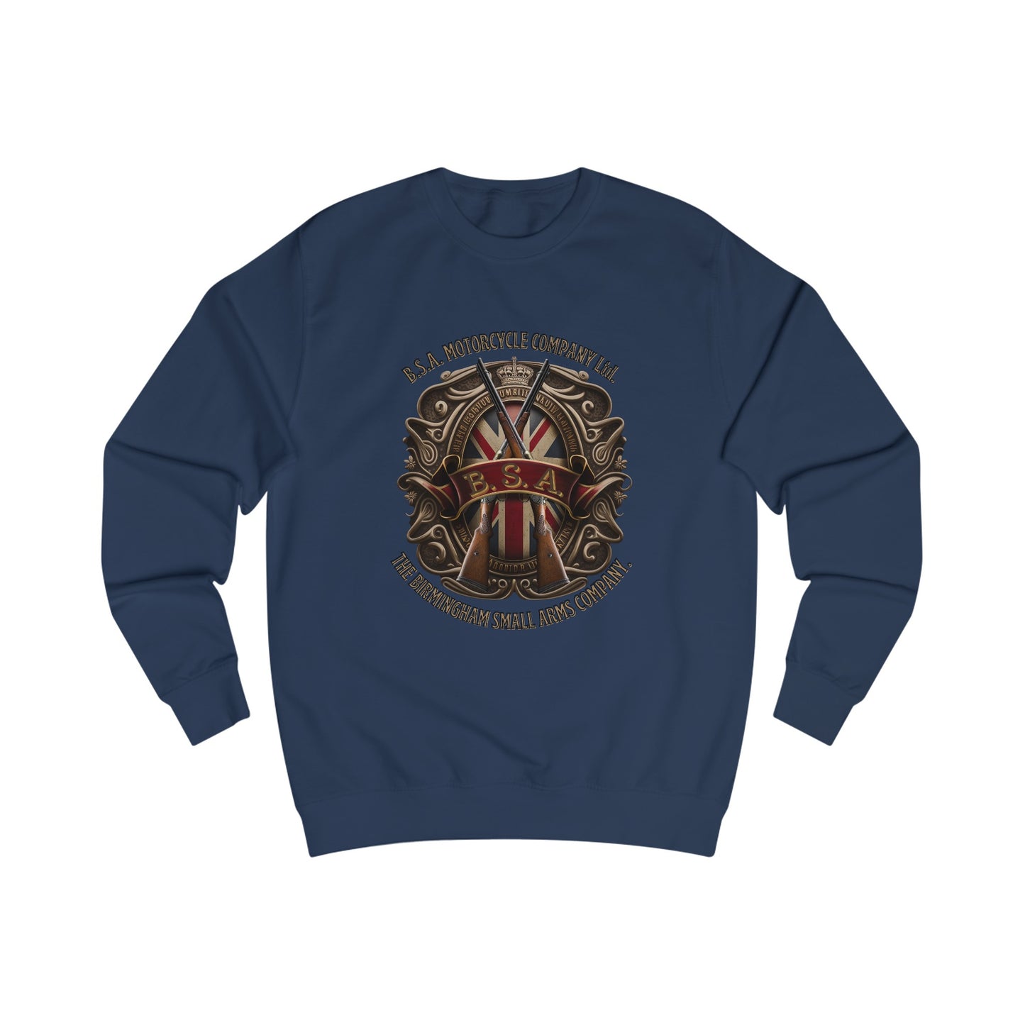 BSA Motorcycle Company Classic Fit Sweatshirt Quality Fabric with Classic Style or Everyday Riders