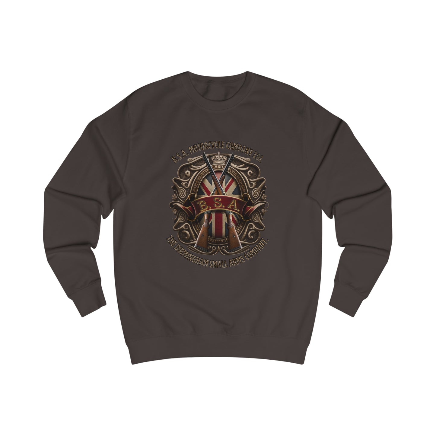 BSA Motorcycle Company Classic Fit Sweatshirt Quality Fabric with Classic Style or Everyday Riders