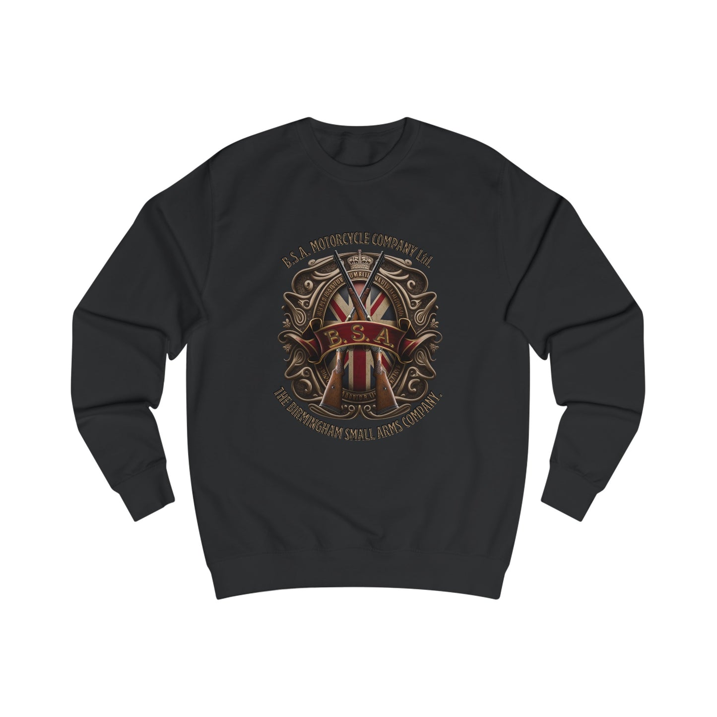 BSA Motorcycle Company Classic Fit Sweatshirt Quality Fabric with Classic Style or Everyday Riders