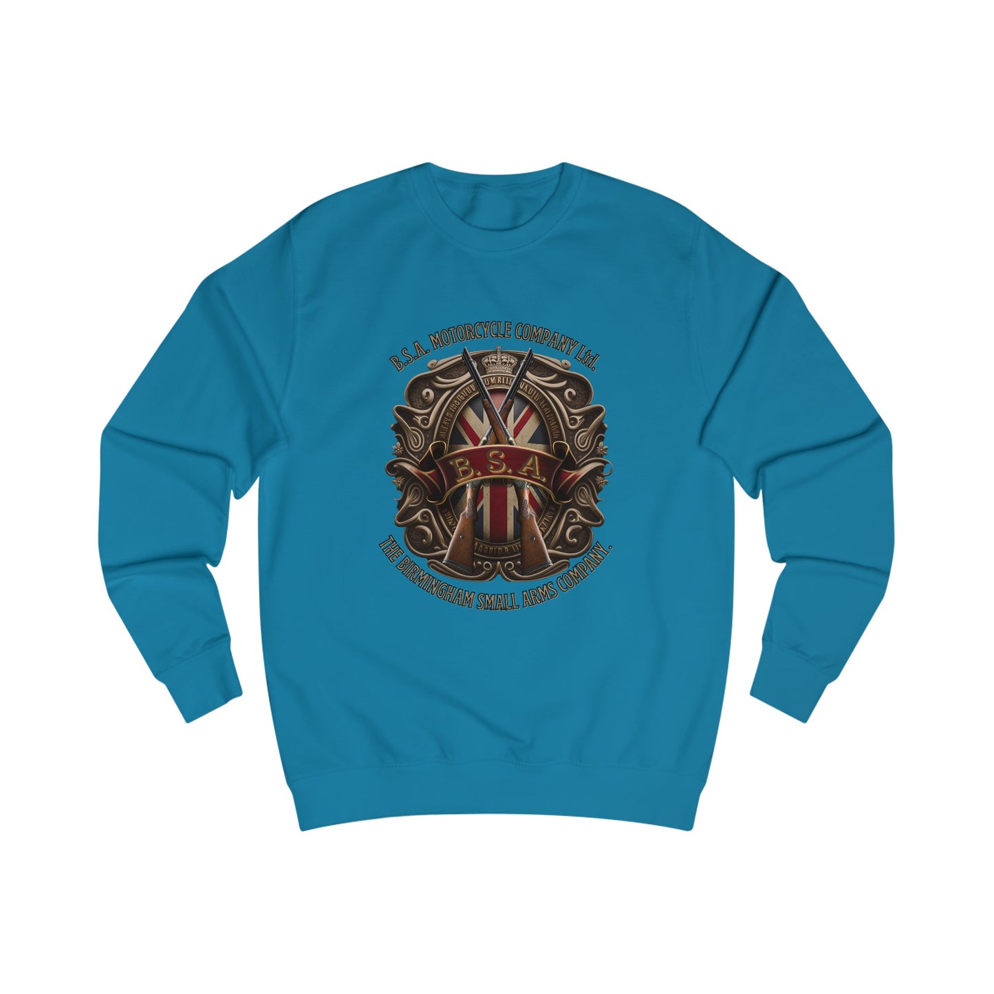 BSA Motorcycle Company Classic Fit Sweatshirt Quality Fabric with Classic Style or Everyday Riders