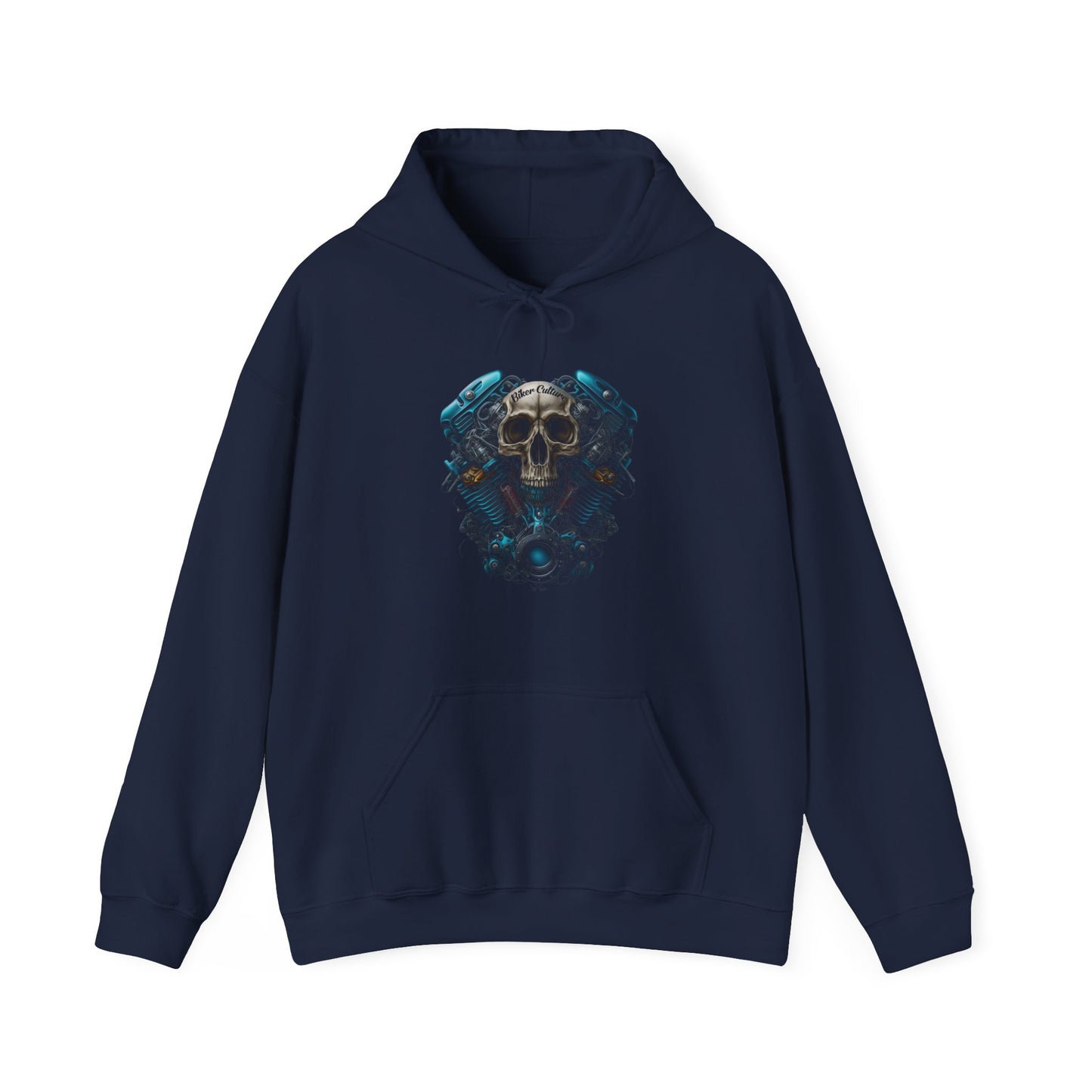 Biker Culture Hoodie - Crafted for Quality and Style, 75% Cotton, No-Pocket Design
