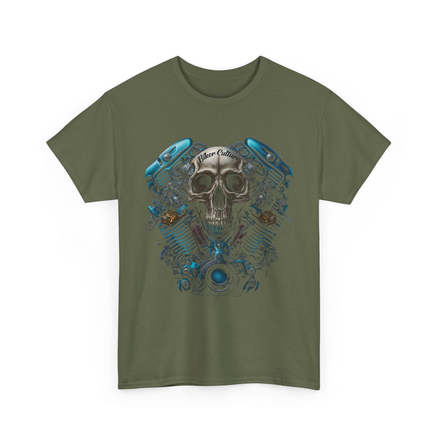 Biker Culture V-Twin Graphic Tee - Made with Midweight Fabric and Classic Fit