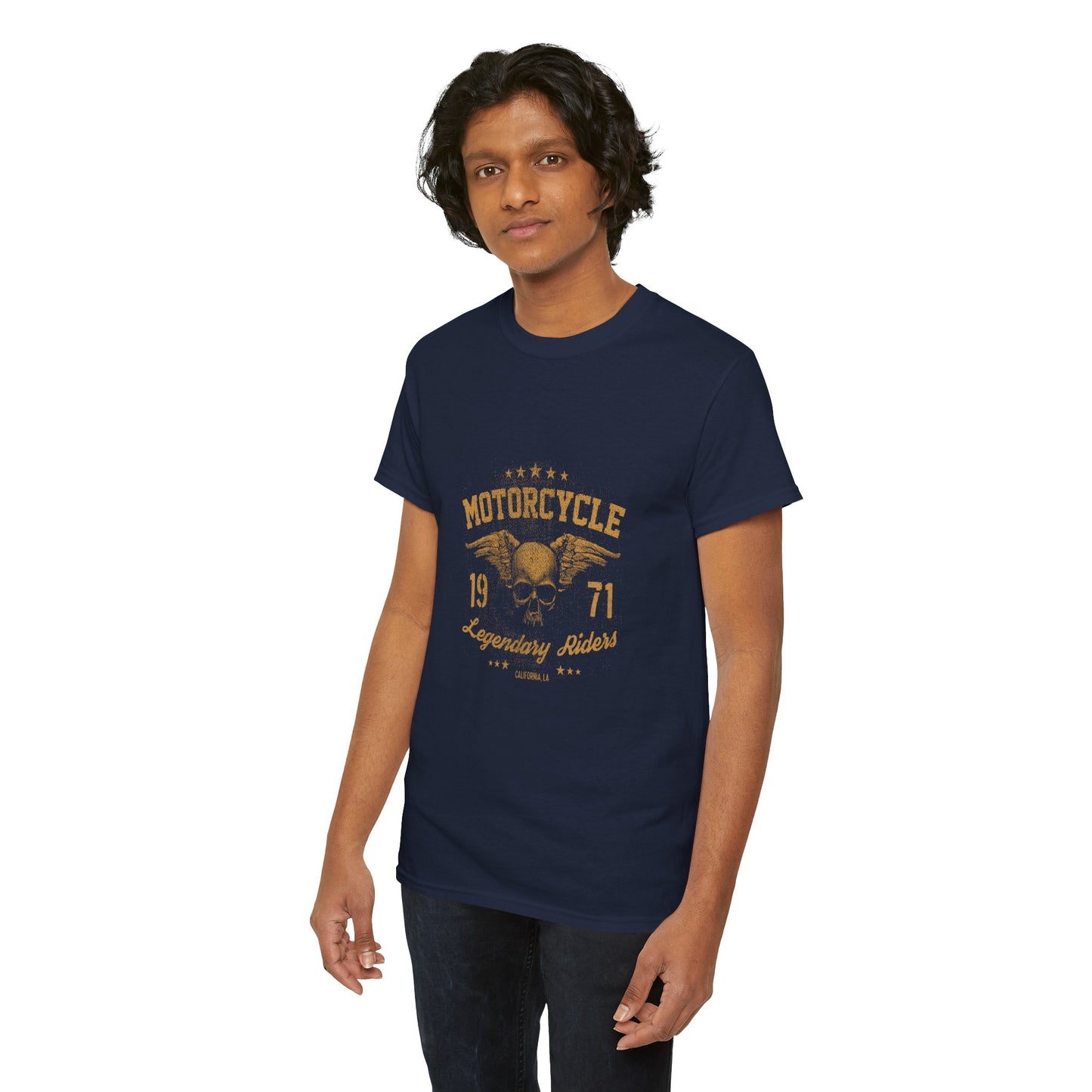Classic Biker Vibes: Gildan® Heavy Cotton Motorcycle Legend 1971 Shirt