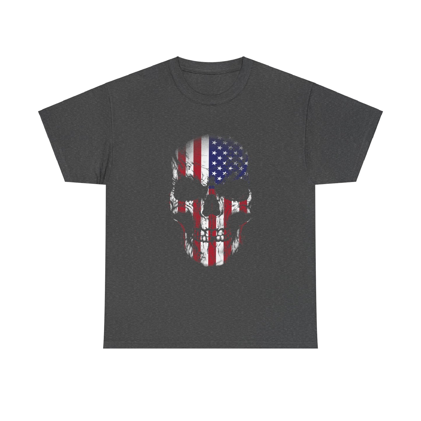 Rock the Classic Fit USA Skull Flag Tee