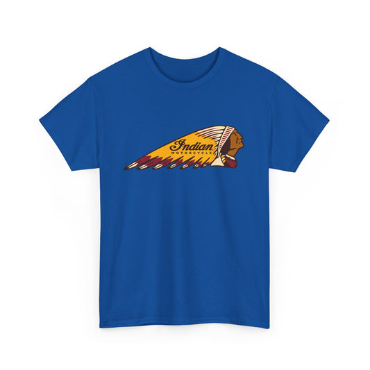 Indian Motorcycles Classic Tee - Gildan® 5000 Heavy Cotton™, Iconic Design, Perfect for Every Biker